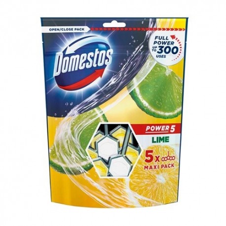 Toalett öblítő Domestos Power5 Lime 5x55g