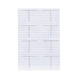 Rovatolt papír A/3 főkönyvi számlavázlat (akasztófa)