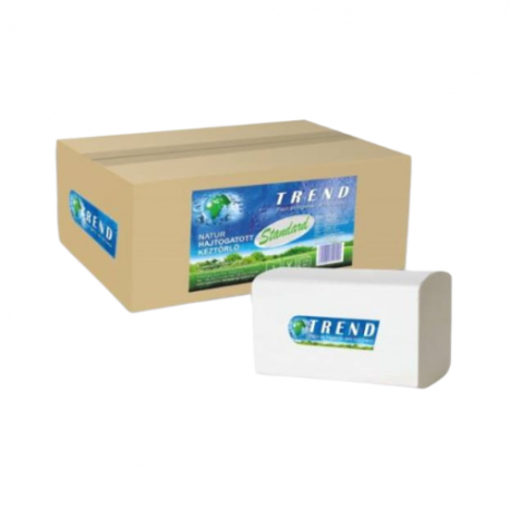 Kéztörlő Trent közületi V hajtogatott 1 rétegű 23x25 250 lap pisztáciazöld