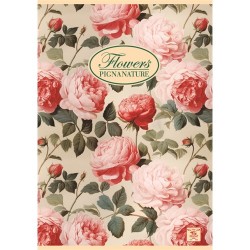 Füzet Pigna Nature Flowers A/5 tűzött 42 lapos vonalas