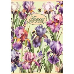 Füzet Pigna Nature Flowers A/5 tűzött 42 lapos kockás