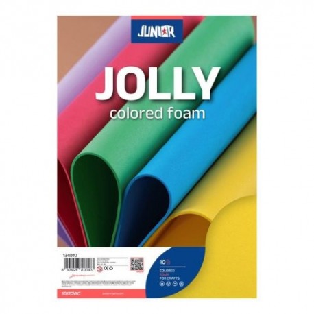 Kreatív Junior dekor gumilap A/4, sárga 10 db/csomag