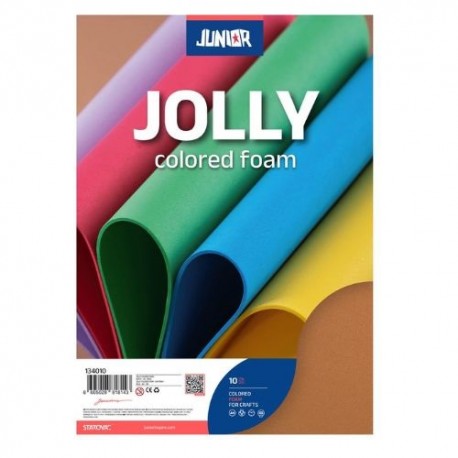 Kreatív Junior dekor gumilap A/4, barna, 10 db/csomag