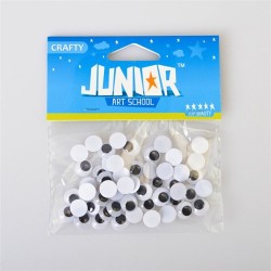 Kreatív Junior mozgószem, 10mm, 50 db/csomag