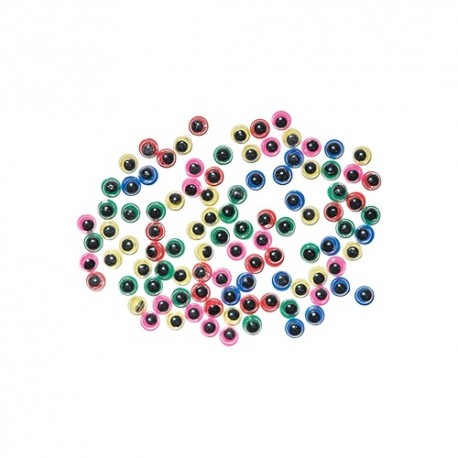 Kreatív Junior színes mozgószem, 5 mm, 100 db/csomag