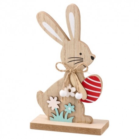 Kreatív dekoráció Statovac Coni fa nyuszi virágokkal, 17,5 cm