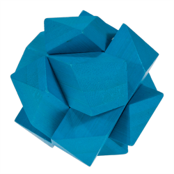 Játék Puzzle Fridolin IQ-Test Angular-knot kék bambusz