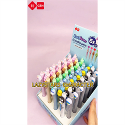 Zselés toll Lazy Stars 0,5 mm radírozható vegyes színek és minták 48 db/display