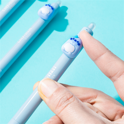 Zselés toll Lazy Stars 0,5 mm radírozható cica kék betéttel