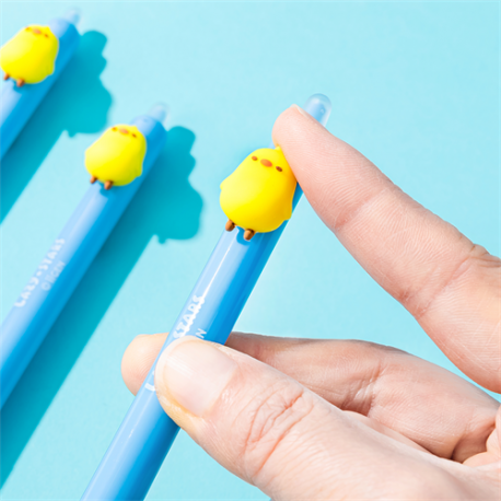 Zselés toll Lazy Stars 0,5 mm radírozható kacsa kék betéttel