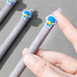 Zselés toll Lazy Stars 0,5 mm radírozható űrhajós fekete betéttel