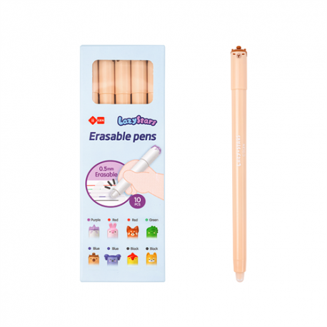 Zselés toll Lazy Stars kupakos 0,5 mm radírozható capybara kék betéttel