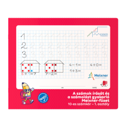 Füzet Meixner kisalakú 1.osztályos 8mm sorközzel 32 lapos fekvő négyzethálós 10-es számkör