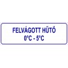 Felvágott hűtő HACCP tábla