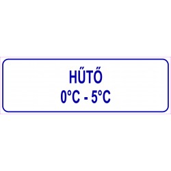 Hűtő HACCP tábla