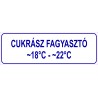 Cukrász fagyasztó HACCP tábla