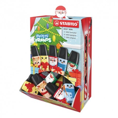 Szövegkiemelő Stabilo Boss Mini Frosty Friends 50 db-os display
