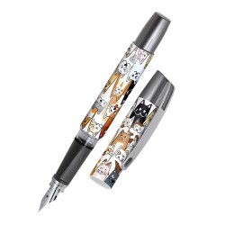 Töltőtoll Online Campus Fluffy Cats 0.5 mm cserélhető betétes
